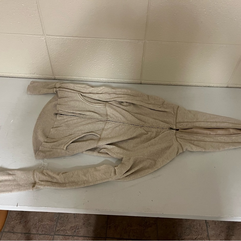 White House Black Market Light Tan Hoodie size S